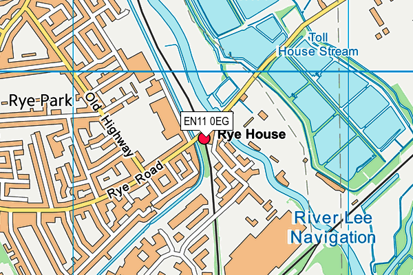 EN11 0EG map - OS VectorMap District (Ordnance Survey)