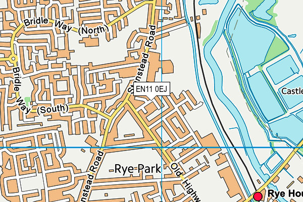 EN11 0EJ map - OS VectorMap District (Ordnance Survey)