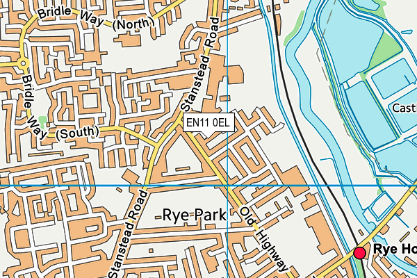 EN11 0EL map - OS VectorMap District (Ordnance Survey)