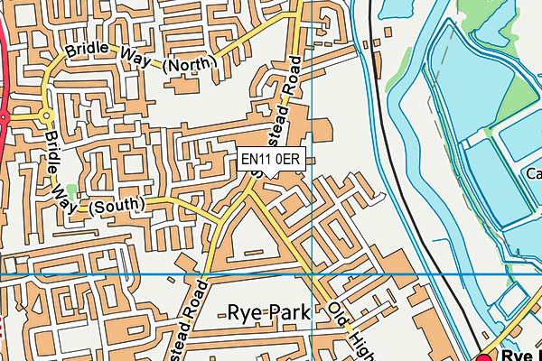EN11 0ER map - OS VectorMap District (Ordnance Survey)