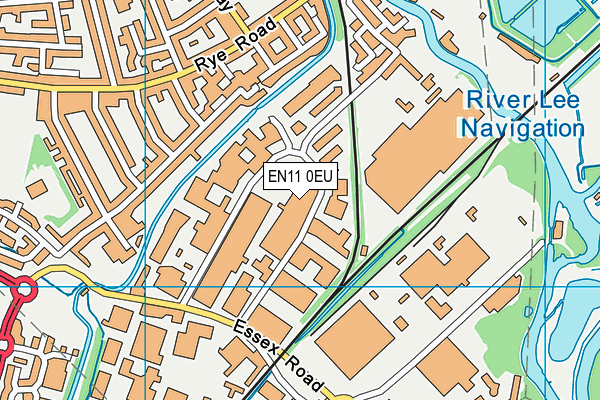 EN11 0EU map - OS VectorMap District (Ordnance Survey)