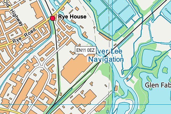 EN11 0EZ map - OS VectorMap District (Ordnance Survey)