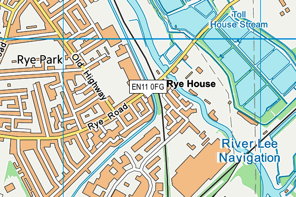 EN11 0FG map - OS VectorMap District (Ordnance Survey)
