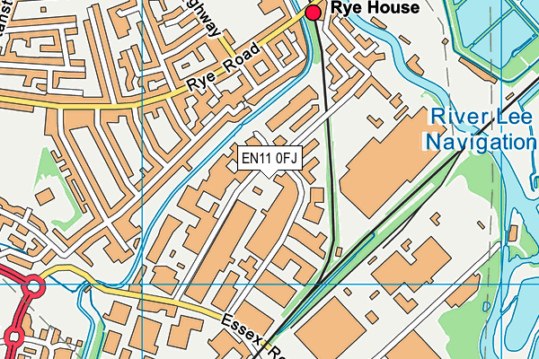 EN11 0FJ map - OS VectorMap District (Ordnance Survey)