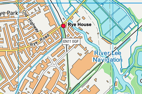 EN11 0GF map - OS VectorMap District (Ordnance Survey)