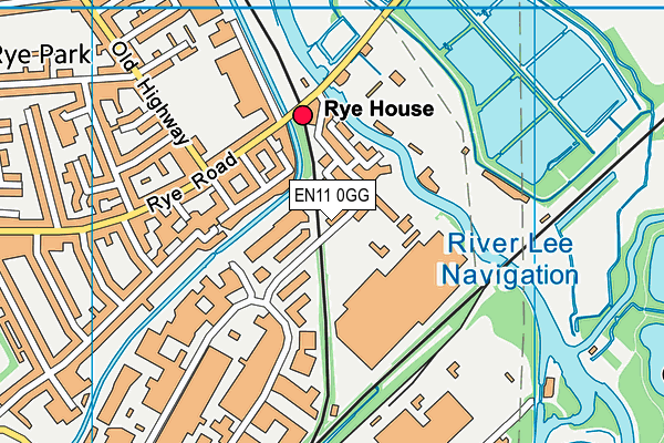 EN11 0GG map - OS VectorMap District (Ordnance Survey)