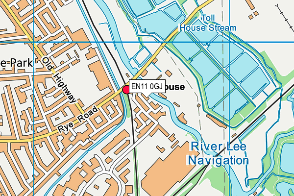 EN11 0GJ map - OS VectorMap District (Ordnance Survey)