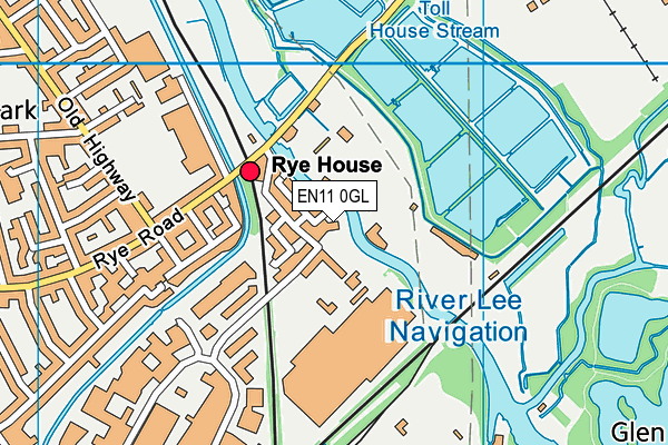 EN11 0GL map - OS VectorMap District (Ordnance Survey)