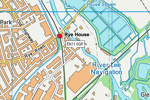 EN11 0GP map - OS VectorMap District (Ordnance Survey)