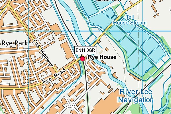 EN11 0GR map - OS VectorMap District (Ordnance Survey)