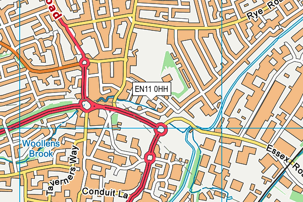 EN11 0HH map - OS VectorMap District (Ordnance Survey)