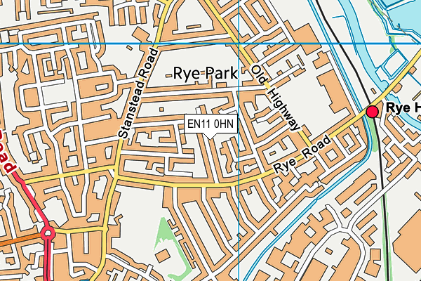 EN11 0HN map - OS VectorMap District (Ordnance Survey)