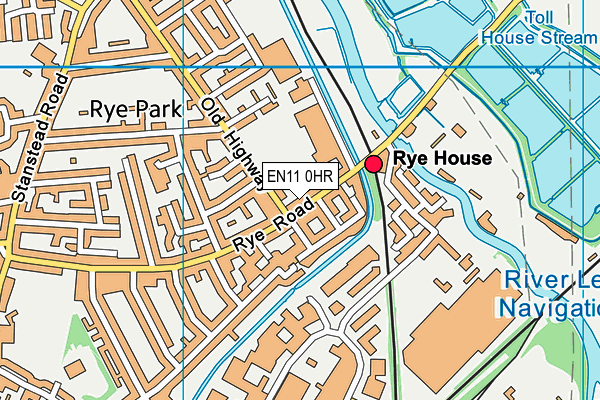 EN11 0HR map - OS VectorMap District (Ordnance Survey)