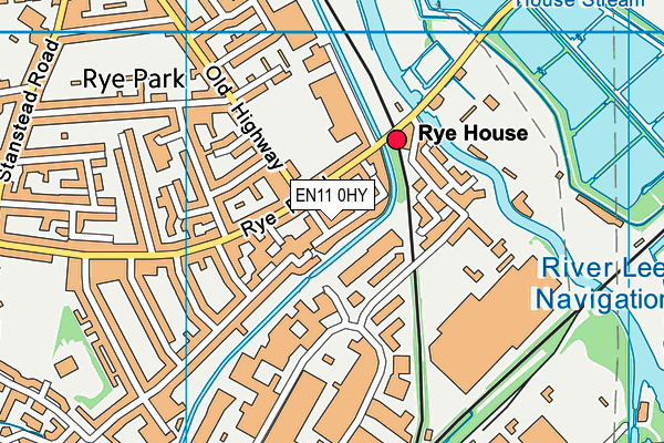 EN11 0HY map - OS VectorMap District (Ordnance Survey)