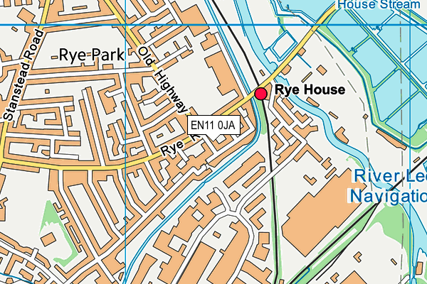 EN11 0JA map - OS VectorMap District (Ordnance Survey)