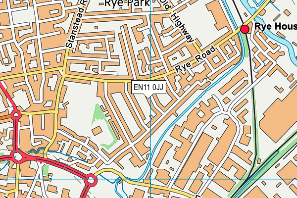 EN11 0JJ map - OS VectorMap District (Ordnance Survey)