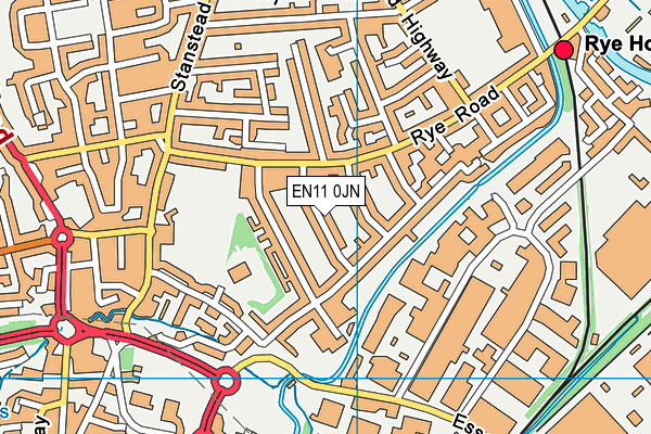 EN11 0JN map - OS VectorMap District (Ordnance Survey)