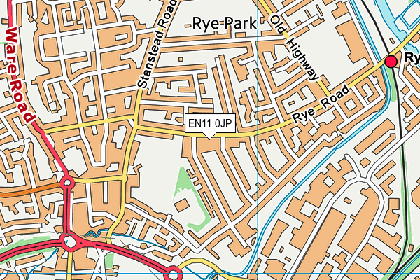 EN11 0JP map - OS VectorMap District (Ordnance Survey)