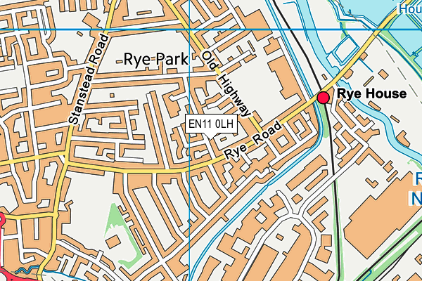 EN11 0LH map - OS VectorMap District (Ordnance Survey)