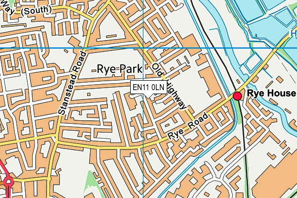 Rye Park Nursery School map (EN11 0LN) - OS VectorMap District (Ordnance Survey)