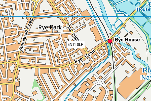 EN11 0LP map - OS VectorMap District (Ordnance Survey)