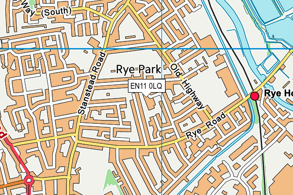 EN11 0LQ map - OS VectorMap District (Ordnance Survey)