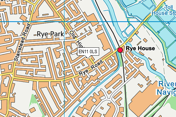 EN11 0LS map - OS VectorMap District (Ordnance Survey)