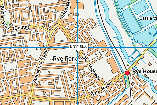 EN11 0LX map - OS VectorMap District (Ordnance Survey)