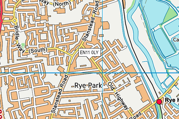 EN11 0LY map - OS VectorMap District (Ordnance Survey)