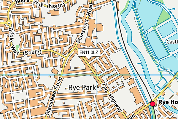 EN11 0LZ map - OS VectorMap District (Ordnance Survey)