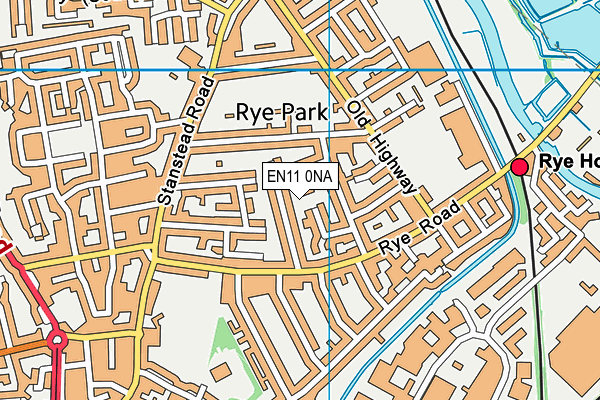 EN11 0NA map - OS VectorMap District (Ordnance Survey)