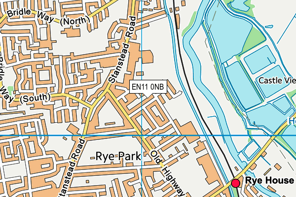 EN11 0NB map - OS VectorMap District (Ordnance Survey)