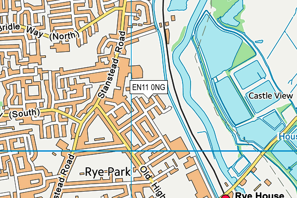 EN11 0NG map - OS VectorMap District (Ordnance Survey)