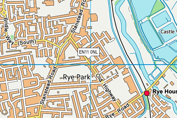 EN11 0NL map - OS VectorMap District (Ordnance Survey)