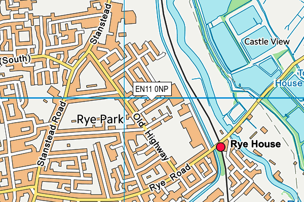 EN11 0NP map - OS VectorMap District (Ordnance Survey)