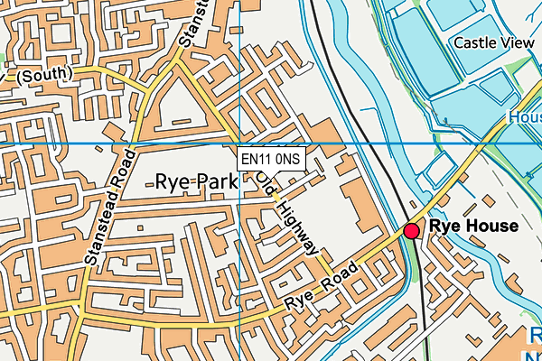 EN11 0NS map - OS VectorMap District (Ordnance Survey)