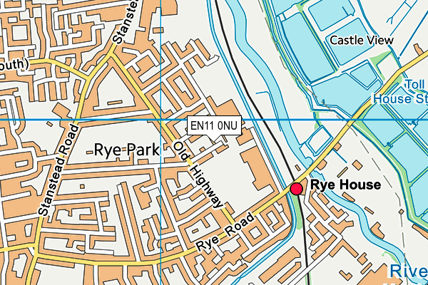 EN11 0NU map - OS VectorMap District (Ordnance Survey)