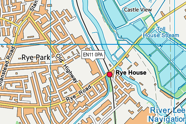 EN11 0PA map - OS VectorMap District (Ordnance Survey)