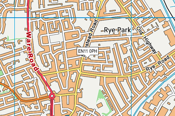 EN11 0PH map - OS VectorMap District (Ordnance Survey)