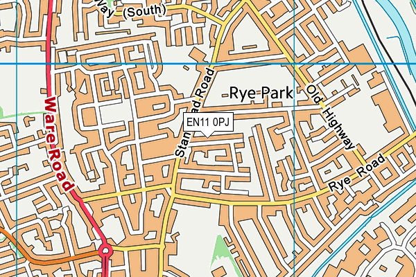 EN11 0PJ map - OS VectorMap District (Ordnance Survey)