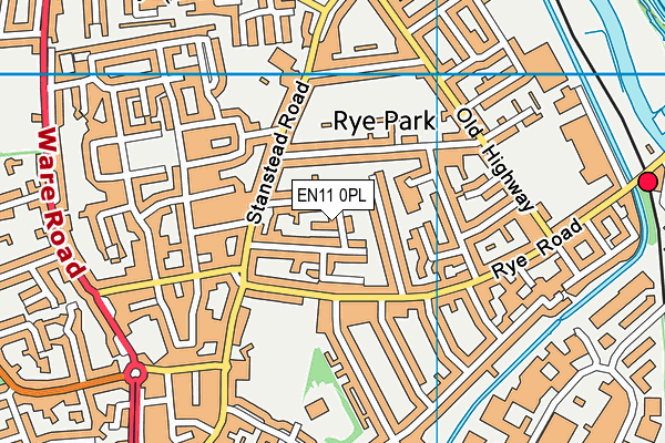 EN11 0PL map - OS VectorMap District (Ordnance Survey)
