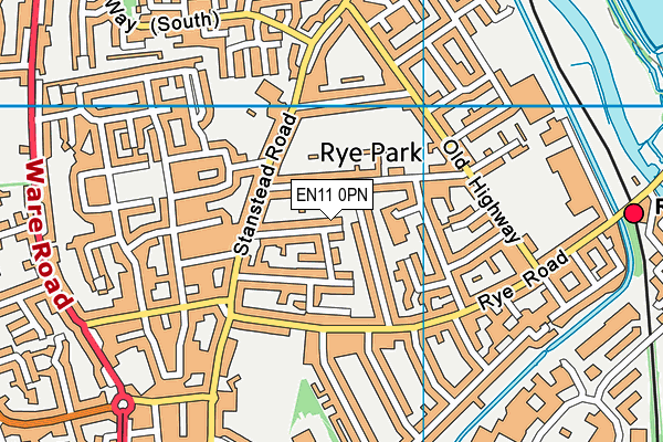 EN11 0PN map - OS VectorMap District (Ordnance Survey)