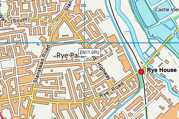 EN11 0PU map - OS VectorMap District (Ordnance Survey)