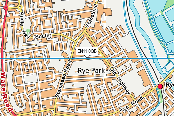 EN11 0QB map - OS VectorMap District (Ordnance Survey)