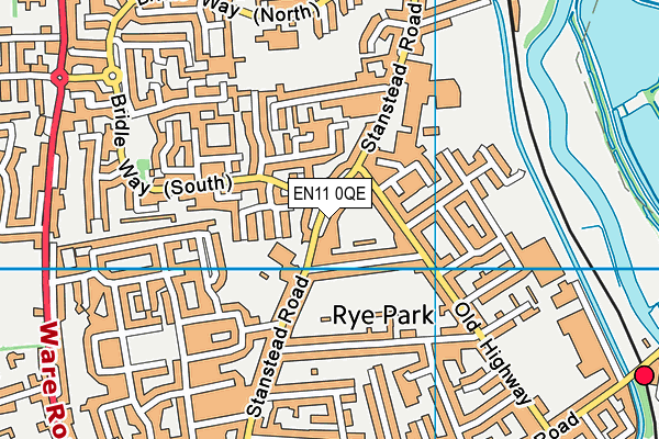 EN11 0QE map - OS VectorMap District (Ordnance Survey)