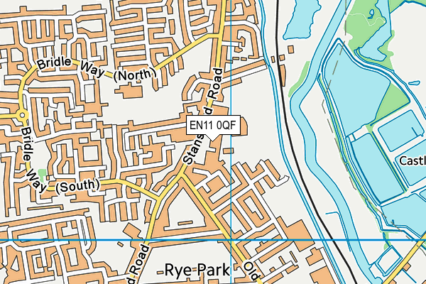 The John Warner School map (EN11 0QF) - OS VectorMap District (Ordnance Survey)