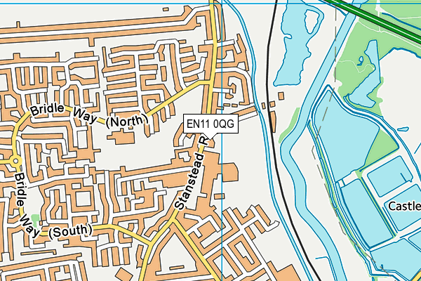 EN11 0QG map - OS VectorMap District (Ordnance Survey)