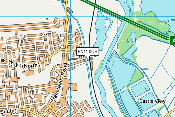 EN11 0QH map - OS VectorMap District (Ordnance Survey)