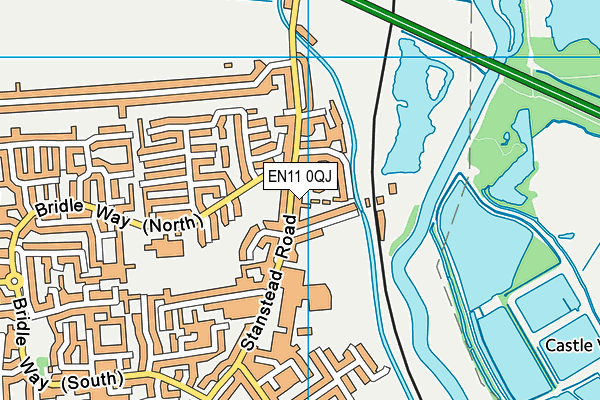 EN11 0QJ map - OS VectorMap District (Ordnance Survey)