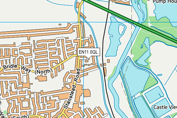 EN11 0QL map - OS VectorMap District (Ordnance Survey)